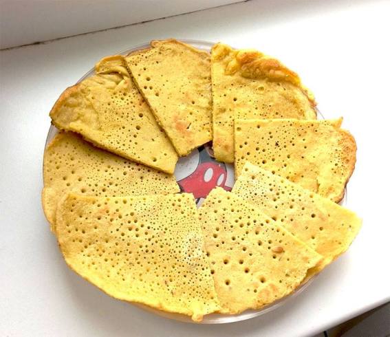 Лепешки заварные на горячей воде, фото от читательницы Татьяны