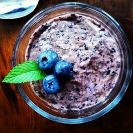 Blueberry yogurt